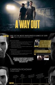 A Way Out could be delayed to 2019, according to a supposed internal document from EA