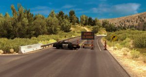 American Truck Simulator will close an in-game road following a real world landslide in its next update.