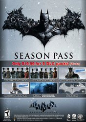 Buy Batman Arkham Origins Season Pass pc cd key for Steam