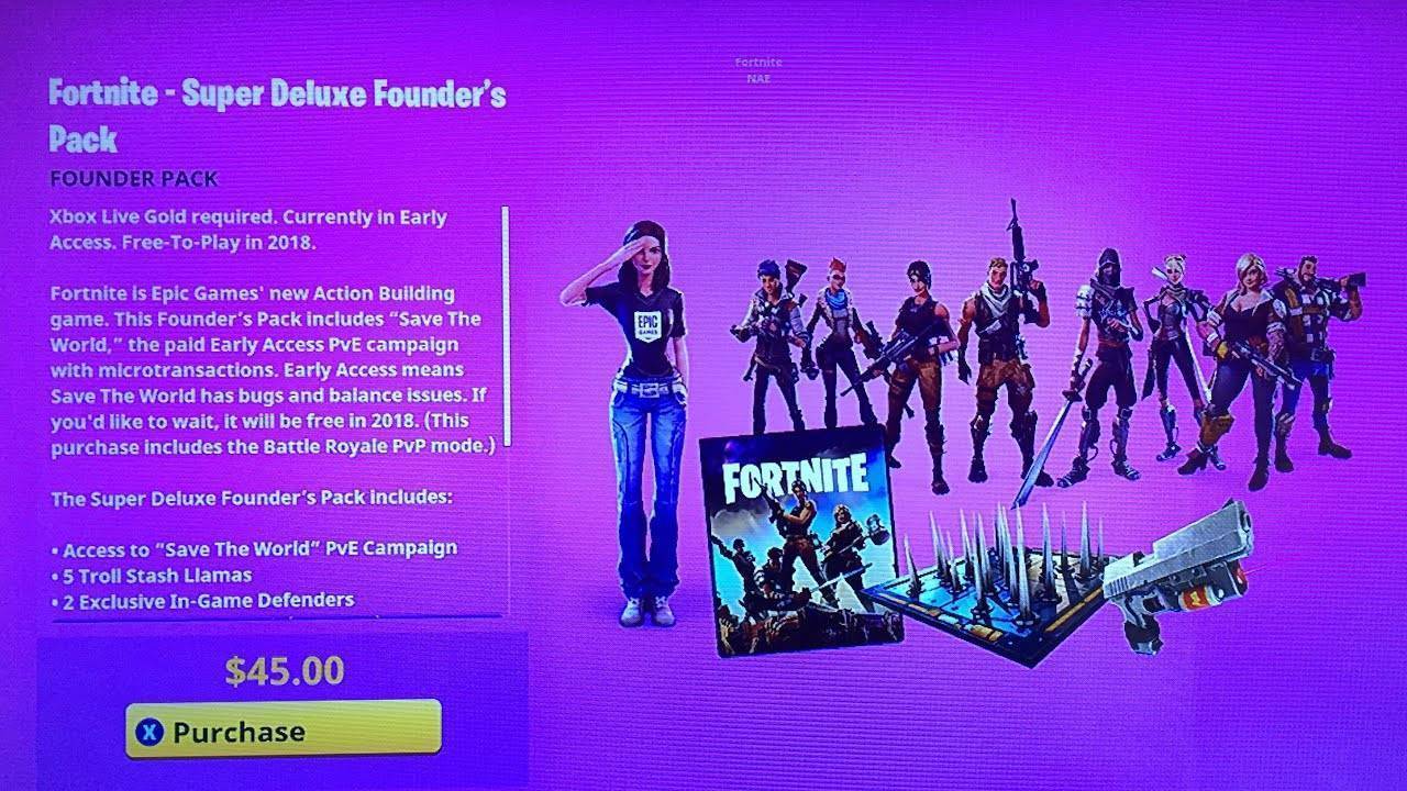 Fortnite: Save the World - Standard Founder's Edition Pack Key (EPIC, XBOX,  PSN)